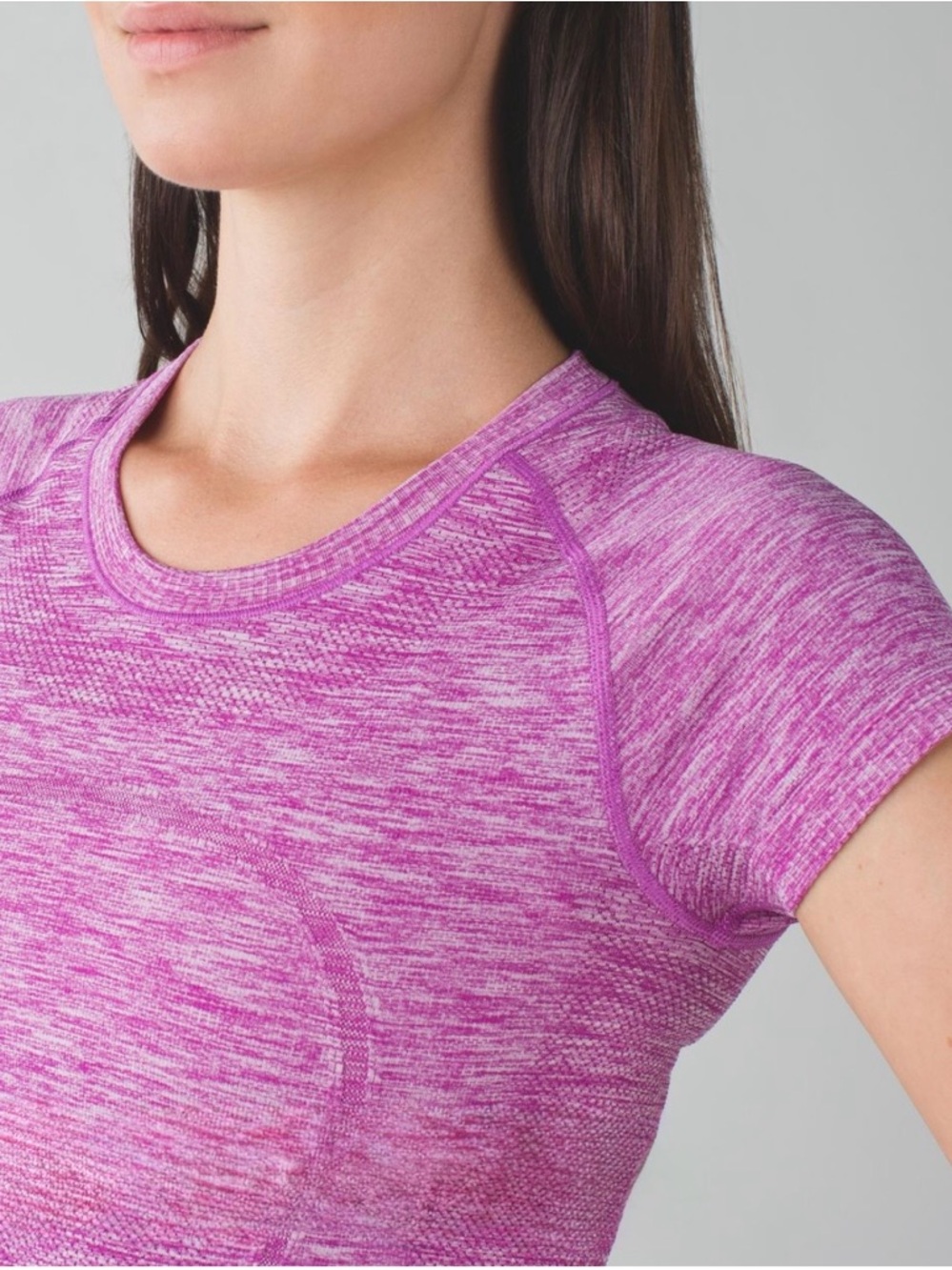 lululemon athletica Lavender Heather Swifty Tech Shirt Size 8 Women - Picture 2 of 12